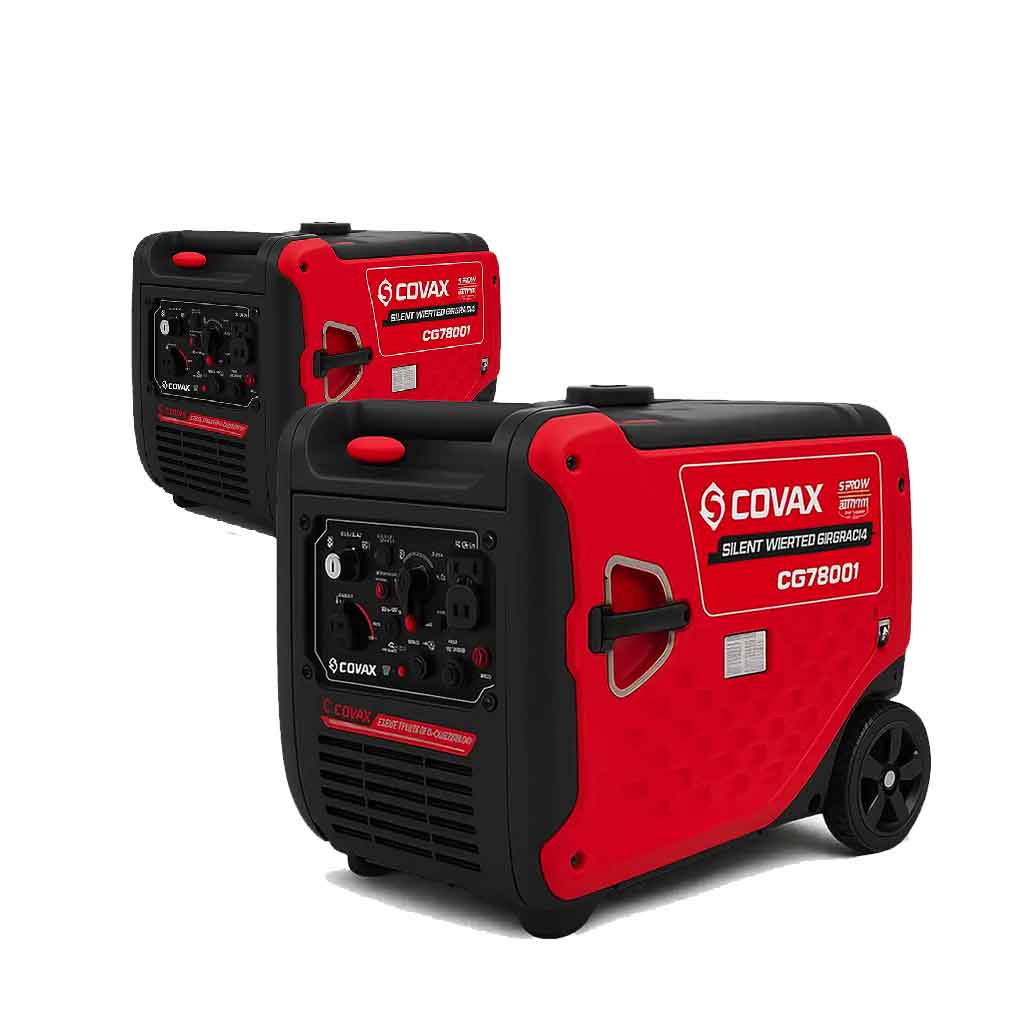 موتور برق کواکس 6 کیلووات مدل CG7800i بنزینی اینورتر سایلنت