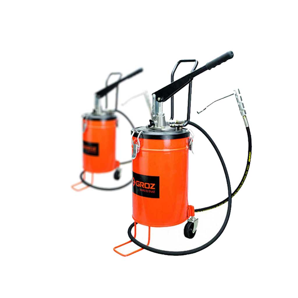 گریس پمپ سطلی 12 کیلویی چرخ دار گروز